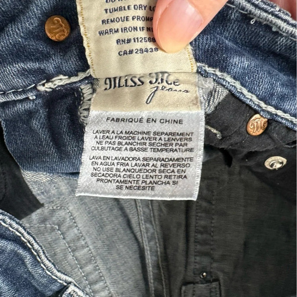 Miss Me Embellished Pocket Easy Boot Mid Rise Jeans Size 27 - Picture 7 of 11